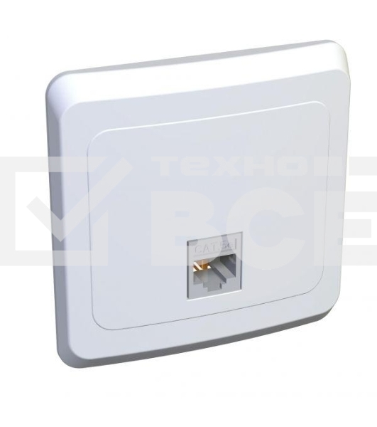 Розетка компьютерная 1-м СП Этюд RJ45 бел. SchE KOMC-001B