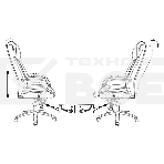 Кресло руководителя Бюрократ T-9922SL светло-коричневый Leather Eichel кожа крестовина металл хром, фото8