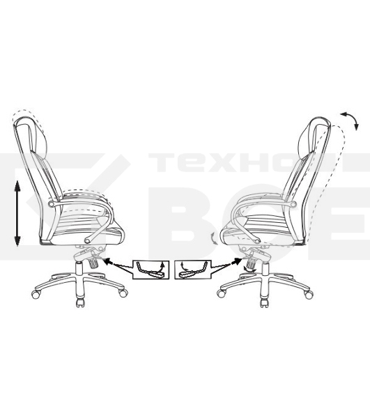 Кресло руководителя Бюрократ T-9922SL светло-коричневый Leather Eichel кожа крестовина металл хром