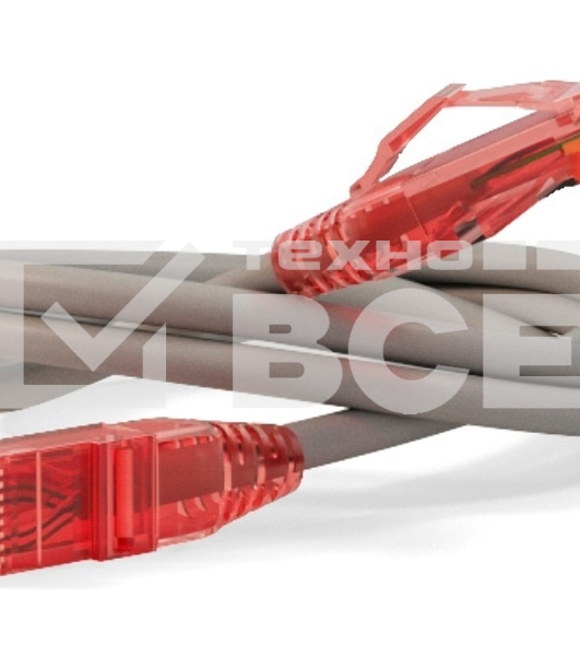 Патч-корд Hyperline UTP, Cat.5e, LSZH, 1 м, серый