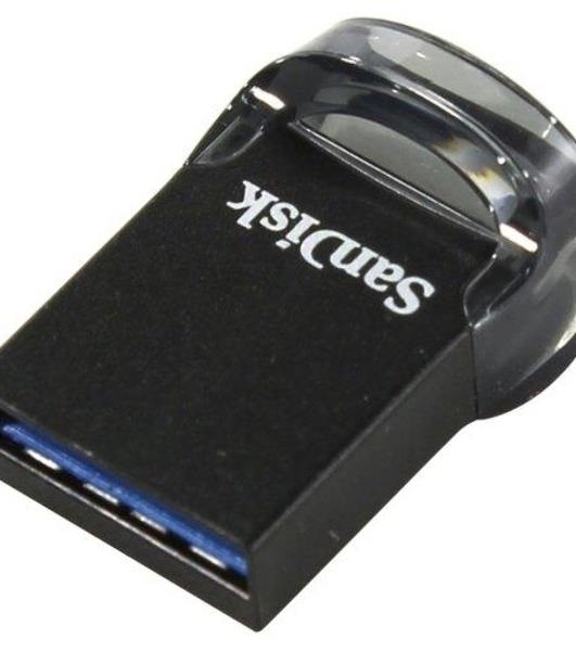 Флешка USB SanDisk CZ430 Ultra Fit (SDCZ430-016G-G46), 16Gb, USB 3.1, R/W 130/40, черный