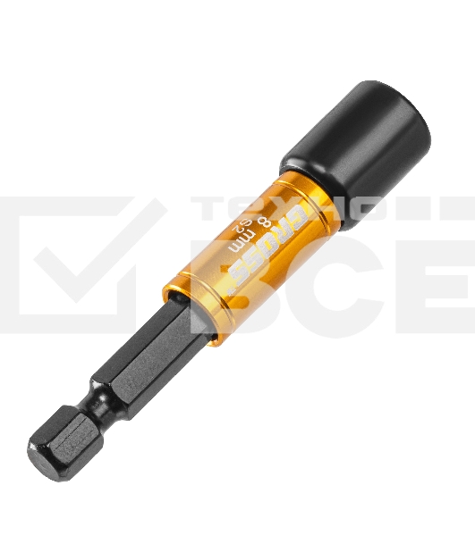 Бита с торцевой головкой, магнит, Nut-Driver, 8 мм, S2 Gross