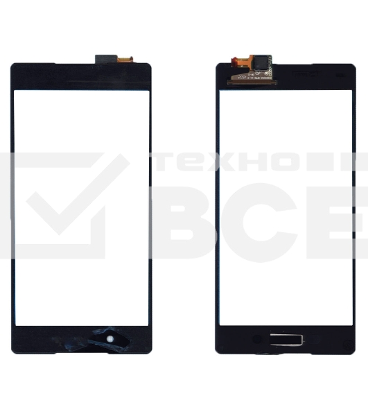 Сенсорное стекло (тачскрин) для Sony Xperia Z3+ / Z4, черное
