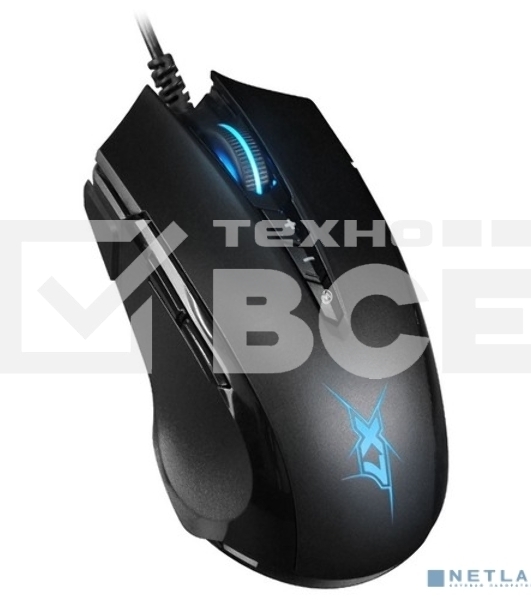 Мышь проводная A4Tech X89 черный, 2400 dpi, USB, кнопки - 8