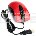 Мышь проводная Gembird MOP-415-R красный, 2400 dpi, USB, кнопки - 4, фото4