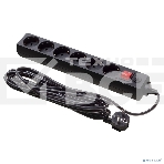 Сетевой фильтр Buro 600SH-16-5-B 5м (6 розеток) черный (коробка), фото4