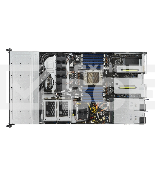 Серверная платформа/ ASUS RS500A-E12-RS12U, 1U 2 1slot GPU, 1xSP5 (LGA6096) EPYC 9004 (400W), 24 DIMM DDR5, 12 x SATA/SAS/NVME, 2 x M.2, Up to 3 PCIe Gen5 slots + 1 OCP3.0, 2 x  1GbE LANUp to 2 single-slot GPU cards, 1+1 1600W