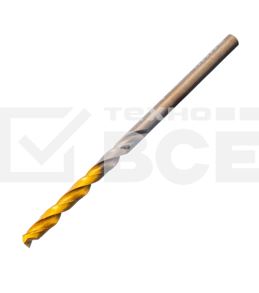 Набор сверл по металлу Denzel 1-10 мм, Р6М5К8-TiN, Golden Tip, 19 шт 723008