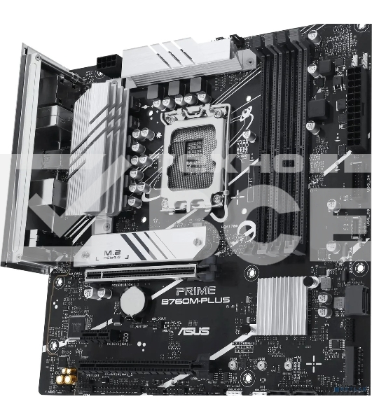 Материнская плата ASUS PRIME B760M-PLUS, LGA 1700, Intel B760, 4xDDR5, 4xSATA, 2xM.2, 1xPCIe 4.0 x4, 1xPCIe 5.0 x16, 1xPCIe x1, 1xDP, 1xHDMI, 1x 2.5Gb LAN, 2xUSB-A 3.2 Gen 2, 4xUSB-A 2.0, 3x3.5 мм, 7.1, mATX