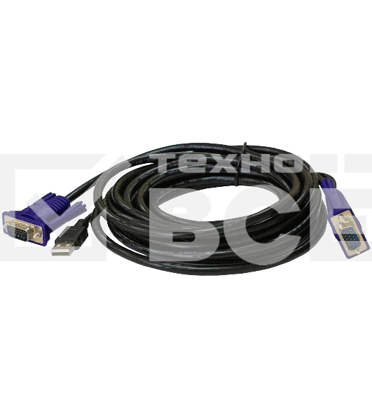 Кабель KVM ORIGO OKVMCU3/A1A с разъемами VGA и USB, 3 м