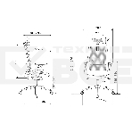 Кресло руководителя Бюрократ MC-912-H черный, сетка с подголов. крестов. металл хром, фото15
