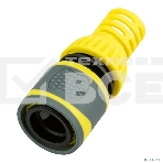 Коннектор для шланга, быстросъемный 3/4' с аквастопом, термопластичной резиной и защитой от перегибов Профи ЧЕТЫРЕ СЕЗОНА, фото4