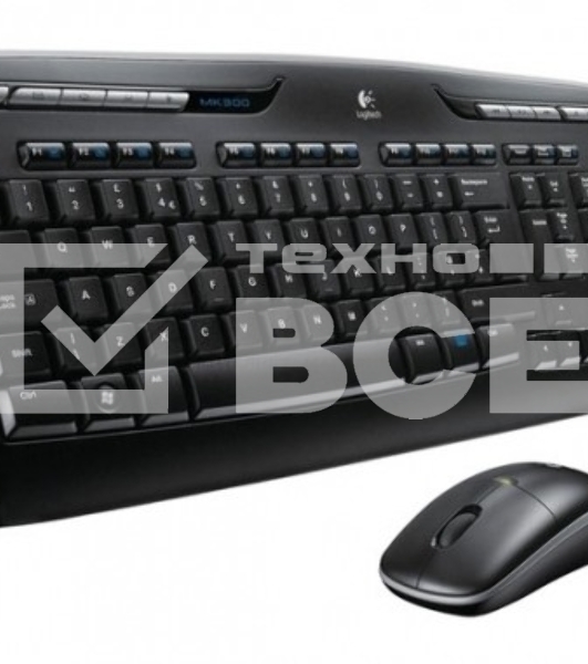 Клавиатура + мышь Logitech MK330 клав:черный мышь:черный USB беспроводная Multimedia