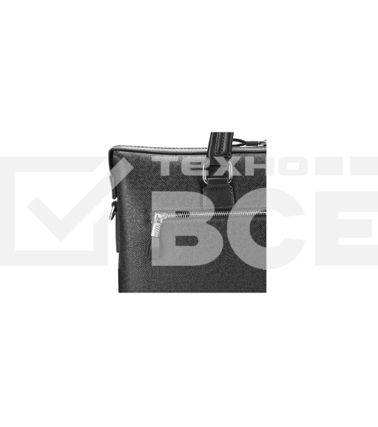 Сумка для ноутбука Сумка Continent CM-142 Black {полиэстр/эко кожа, черная 15.6