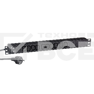 Блок розеток горизонтальный ExeGate ServerPro PDU-19H005 Al-10C13-EU3, 19