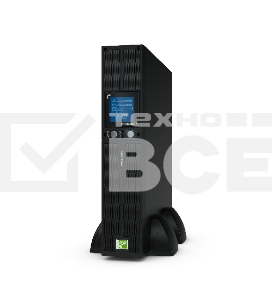 Источник бесперебойного питания CyberPowerLine-Interactive PR1000ELCDRT2UA 1000VA/900W USB/RS-232/Dry/EPO/SNMPslot/RJ11/45 (8 IEC С13)