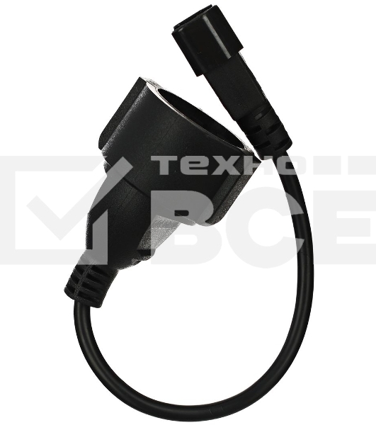 Кабель-переходник UPS->розетка VCOM (IE-320 C14 to Socket Type-F) 3Gx0,75mm VDE <CE002>