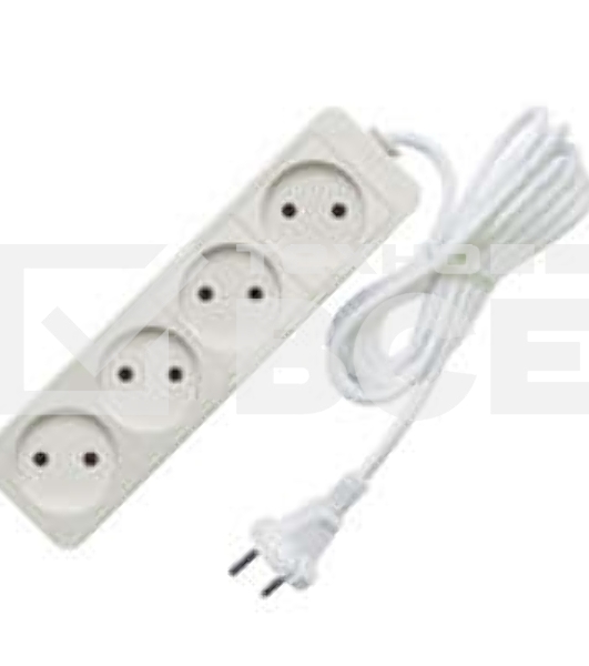 Удлинитель 4х1.5м без заземл. 10А IP20 2.2кВт Союз 481S-1401