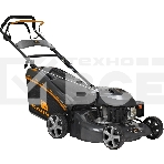 Газонокосилка CARVER LMG-2646DM  бенз. 2.6кВт ш-46см кол. 7''/8'' травосб.65л мульч. самоходн., фото 1