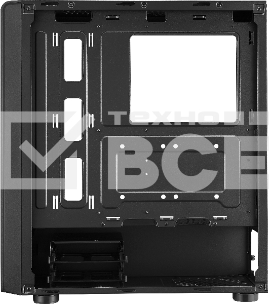 Компьютерный корпус без блока питания Cooler Master Elite 500, 2xUSB3.2, 1x120Fan, w/o PSU, Black, w/o ODD, Window TG left panel, ATX