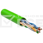Кабель связи витая пара U/UTP, кат.5E, 4 пары 24AWG solid, 305м, LSZH, зеленый Кабель связи витая пара U/UTP, кат.5E, 4 пары 24AWG solid, 305м, LSZH, зеленый, фото 1