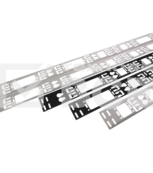 Вертикальный кабельный органайзер ЦМО в шкаф, ширина 75 мм 42U, черный (ВКО-М-42.75-9005)