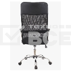 Кресло офисное Everprof Ultra T черный (Акриловая сетка, ткань, хром, ролики, ТопГан), фото 1