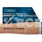 Молоток-гвоздодер Gross AMERICAN HICKORY 380 г, угол 75, магнит, обрезиненная рукоятка, фото 1