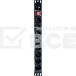 Блок распределения питания NTSS NTSS-PDU-DA2030 гор.размещ. 8x базовые 16A клеммная колодка, фото2