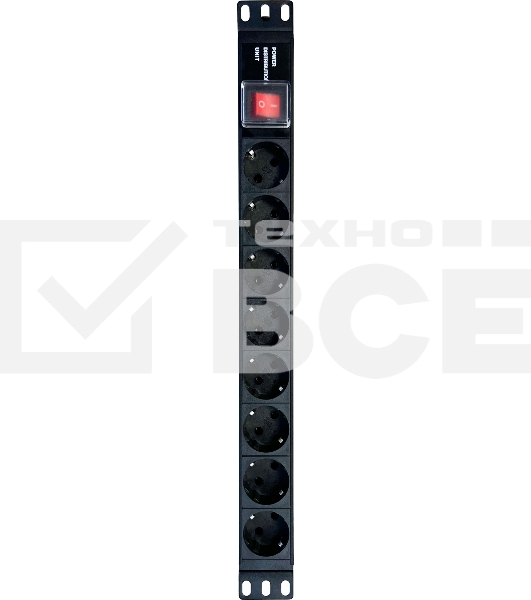 Блок распределения питания NTSS NTSS-PDU-DA2030 гор.размещ. 8x базовые 16A клеммная колодка