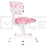 Кресло детское Бюрократ CH-W299/PK/TW-13A TW-06A TW-13A розовый спинка сетка (пластик белый), фото6