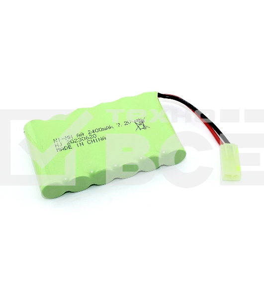 Аккумулятор Ni-Mh 7.2V 2400 mAh AA Flatpack разъем Tamiya