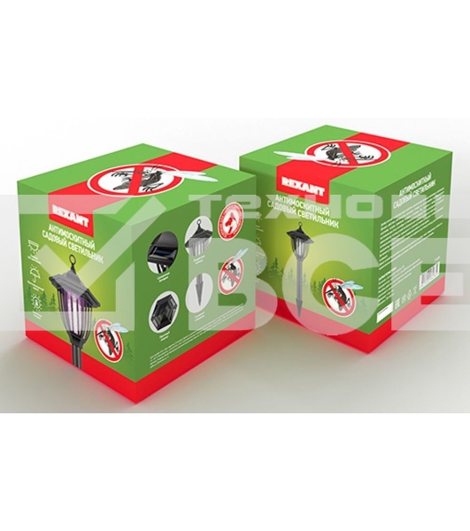 Антимоскитный садовый светильник Rexant на солнечной батарее R20