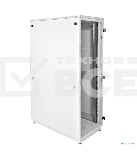 Шкаф телекоммуникационный напольный 42U (600x600) дверь металл (3 места), [ ШТК-М-42.6.6-3ААА ]