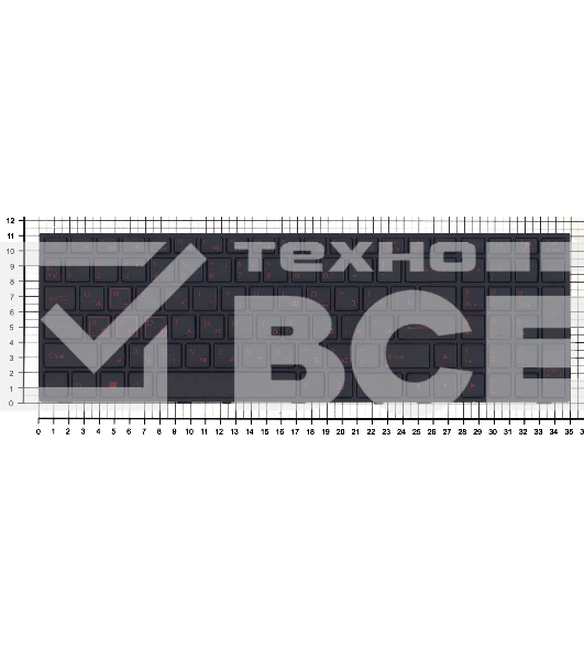 Клавиатура для ноутбука DNS Clevo P651 черная с рамкой с подсветкой