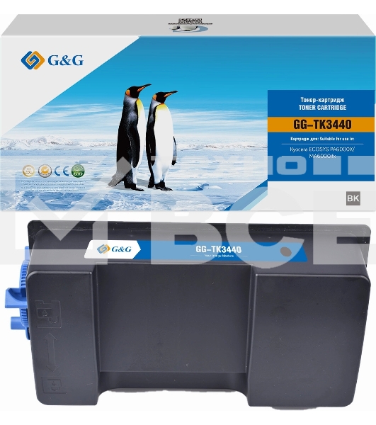 Картридж лазерный G&G GG-TK3440 TK-3440 черный (40000стр.) для Kyocera ECOSYS PA6000X/MA6000ifx