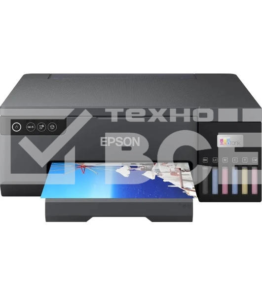 Принтер струйный Epson L8050 (C11CK37405/C11CK37402/C11CK37504/C11CK37507/C11CK37506), A4, цветное, печ. до 8 стр/мин., 1440 x 5760 dpi, USB, Wi-Fi