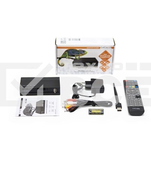 Ресивер DVB-T2 Сигнал Эфир HD-250 черный