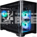 Корпус 1STPLAYER UVIEW UV6 ARGB Black / mATX / 3x120mm ARGB fans / UV6-BK-2FC7R-1FC7, фото 1