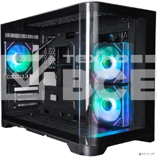 Корпус 1STPLAYER UVIEW UV6 ARGB Black / mATX / 3x120mm ARGB fans / UV6-BK-2FC7R-1FC7