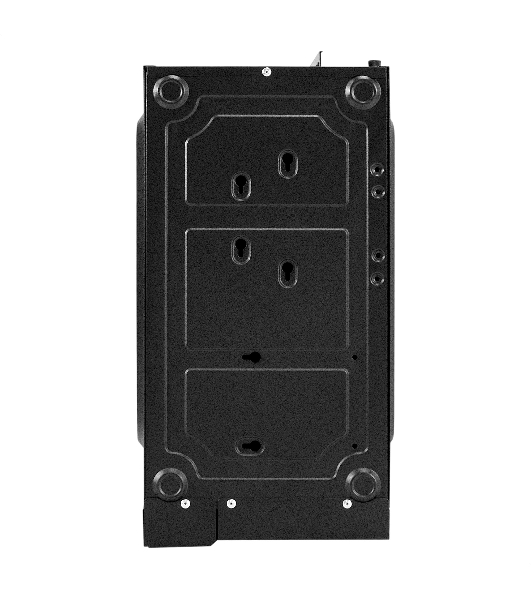 Компьютерный корпус Miditower ExeGate AA-443 (ATX, без БП, 2*USB+HD Audio, черный)