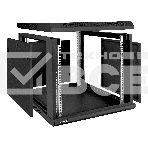 Шкаф телекоммуникационный 19' настенный 9U ExeGate EC-WM-9U.600.G.BLACK (19', 9U, 600x600x500мм (ШхГхВ), передняя дверь закаленное стекло, съемные боковые панели, пыле- и влагозащита IP23, черный RAL 9004), фото15