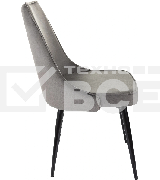 Стул для дома Бюрократ CH-K4_2 комплект 2 шт т. серый Holland 18 металл черный на ножках