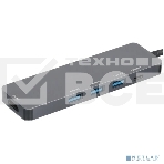 USB-концентратор Type-C Gembird UHB-D1, 5в1: 3хUSB3.1, Type-C PD100W, HDMI, кабель 17см, алюминий, фото6