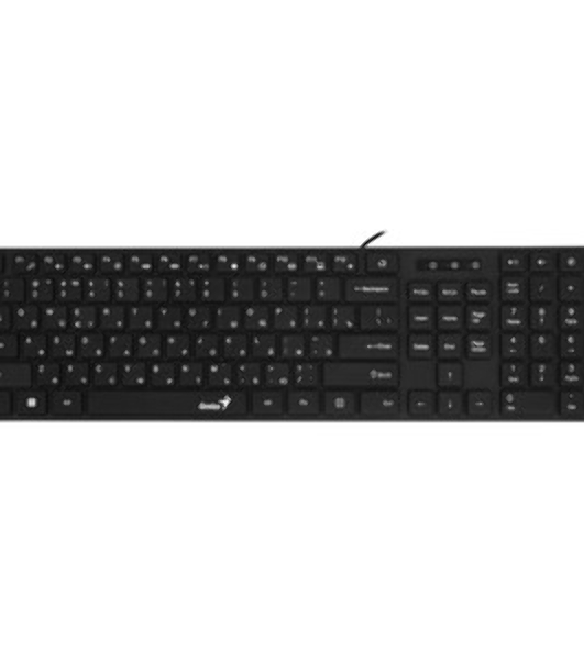 Комплект клавиатура+мышь Genius SlimStar C126 проводной, USB, 1000 DPI, чёрный