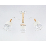 Светильник Ambrella light TR4737/3 WH/LW белый/светлое дерево E27/3 max 40W D760*350, фото4