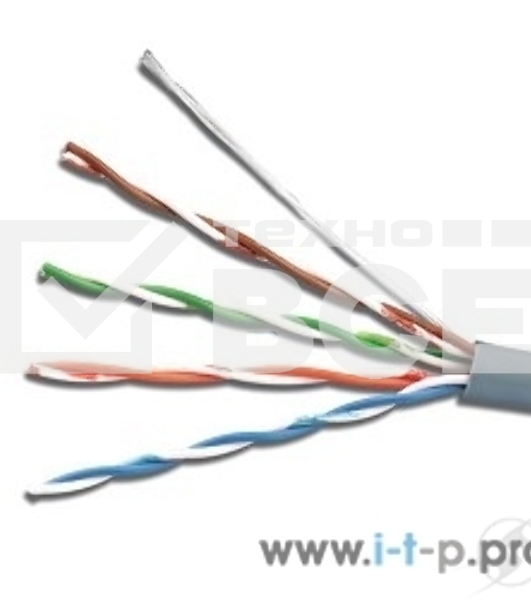 Кабель 5bites Кабель US5500-305AE UTP / SOLID / 5E / CCAG / PVC+PE / BLACK / OUTDOOR / DRUM / 305M