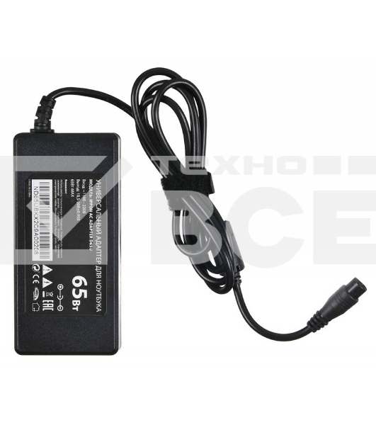 Блок питания Ippon D65U автоматический 65W 15V-19.5V 8-connectors 1.5A 1xUSB 2.1A от бытовой электросети LСD индикатор