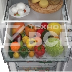 Холодильник Candy CCRN 6180S Комби, 185x59.5x65.7 см, No Frost, полезный объем 333 (227/106) литров, А класс, 40 дБ, 1 компрессор, R600 a, ST, электронное управление внутри на верхней панели, освещение камеры LED (светодиодное), потреление энергии 408кВтч, фото9