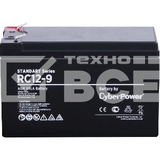 Батарея SS CyberPower RC 12-9 / 12 В 9 Ач Battery CyberPower Standart series RC 12-9 / 12V 9 Ah